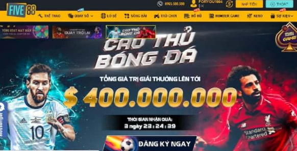 Thể thao Five88 - Sân chơi đình đám dành cho giới trẻ 3 Số lượng kèo cược phong phú chơi cả ngày không chán