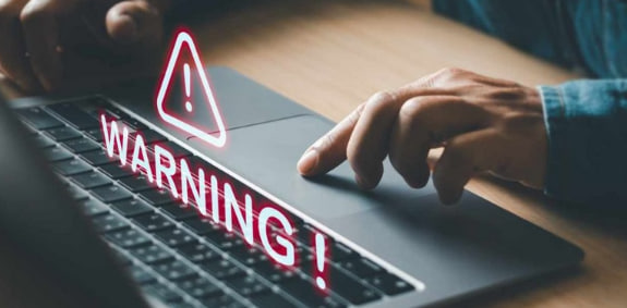 Không click vào các đường dẫn đáng nghi